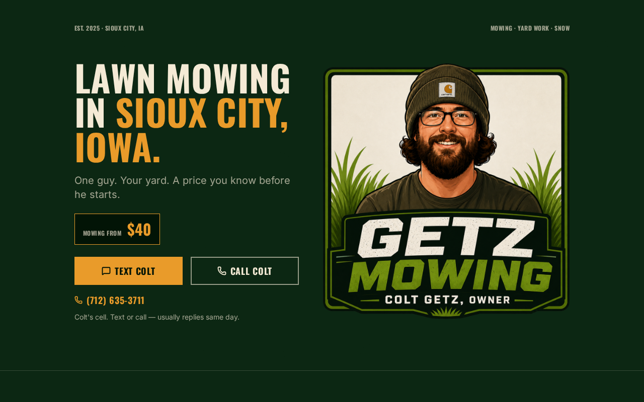 GETZ MOWING screenshot