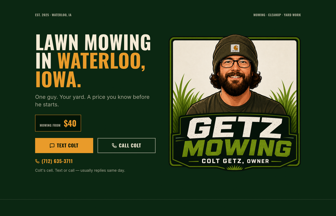 GETZ MOWING screenshot